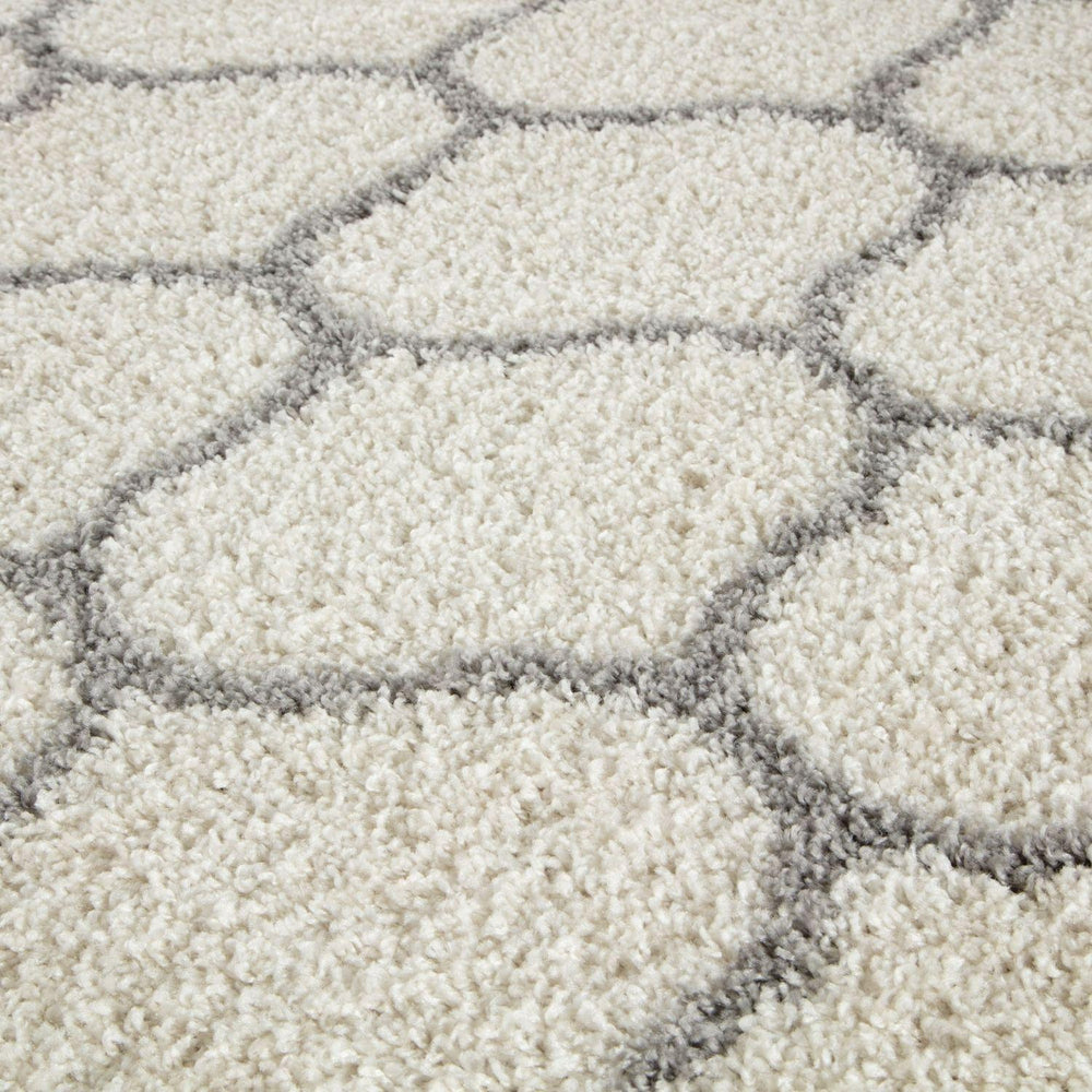 Moroccan Ivory Shaggy Rug – 600