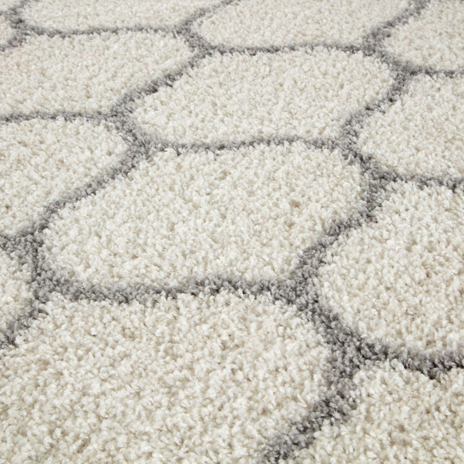 Moroccan Ivory Shaggy Rug | 600