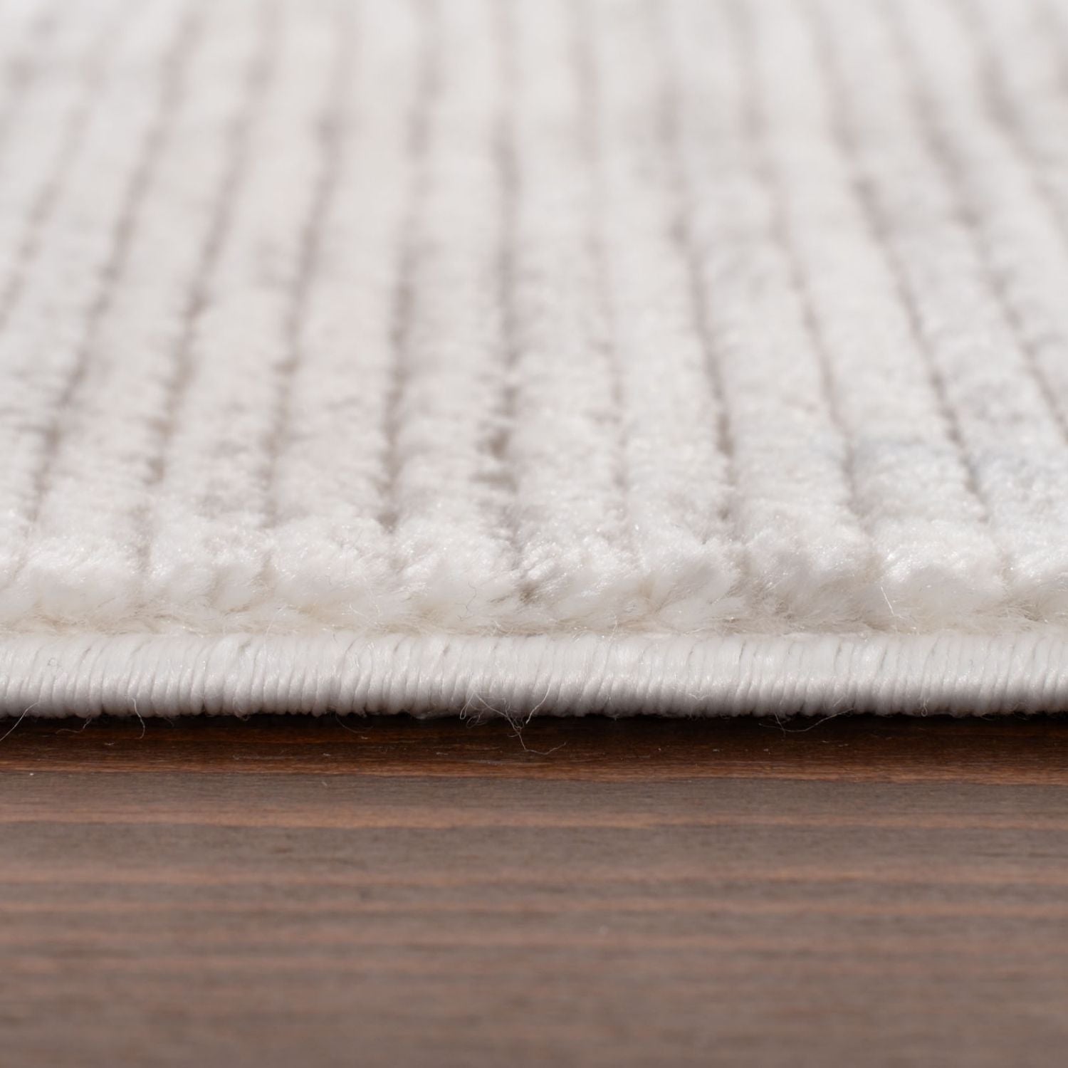 Carmel Cream-Grey Striped Rug | 6010