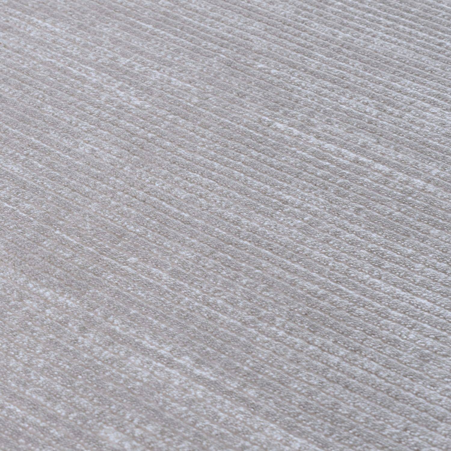 Carmel Grey-Cream Striped Rug | 6020