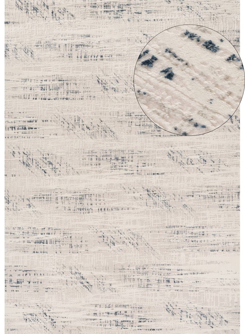 Carmel Cream-Blue Abstract Rug – 6030