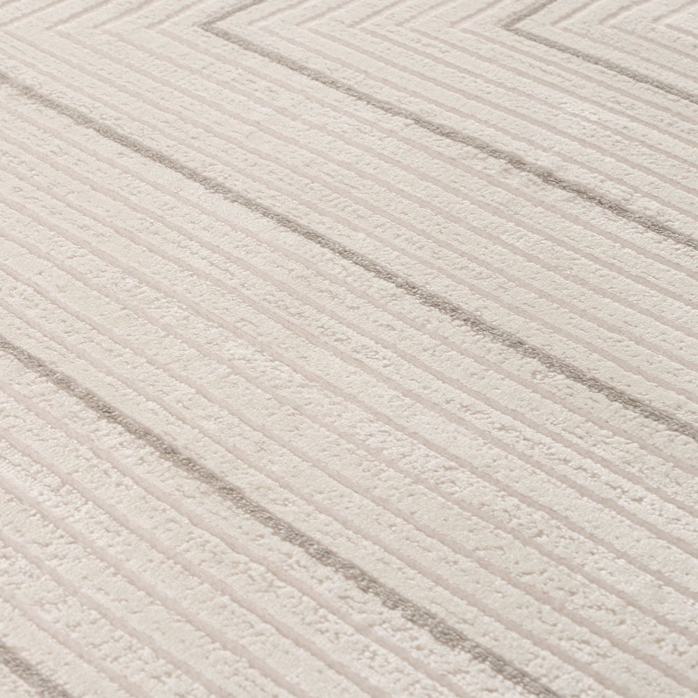 Carmel Cream-Grey Geometric Rug – 6040