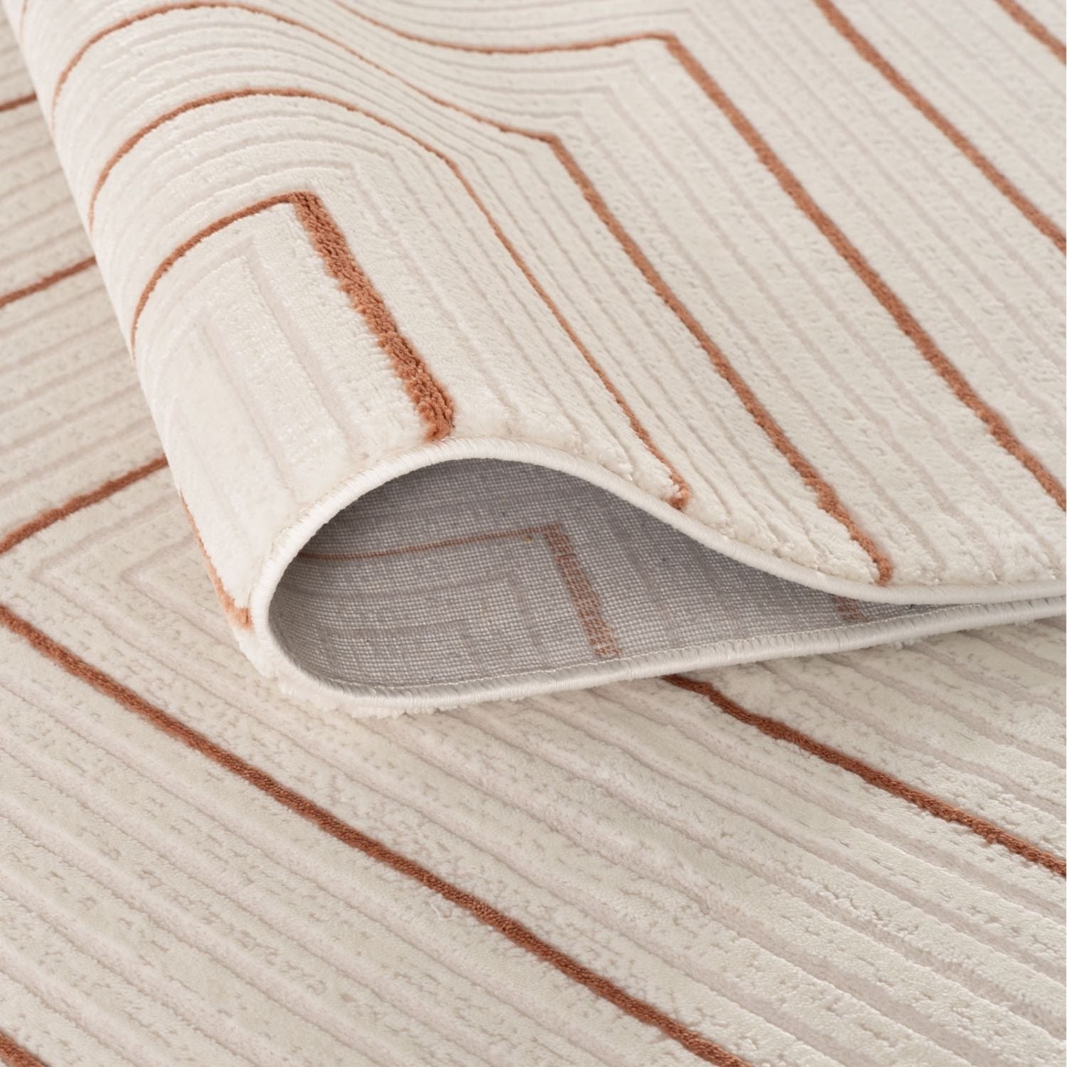 Carmel Cream-Terra Geometric Rug | 6040