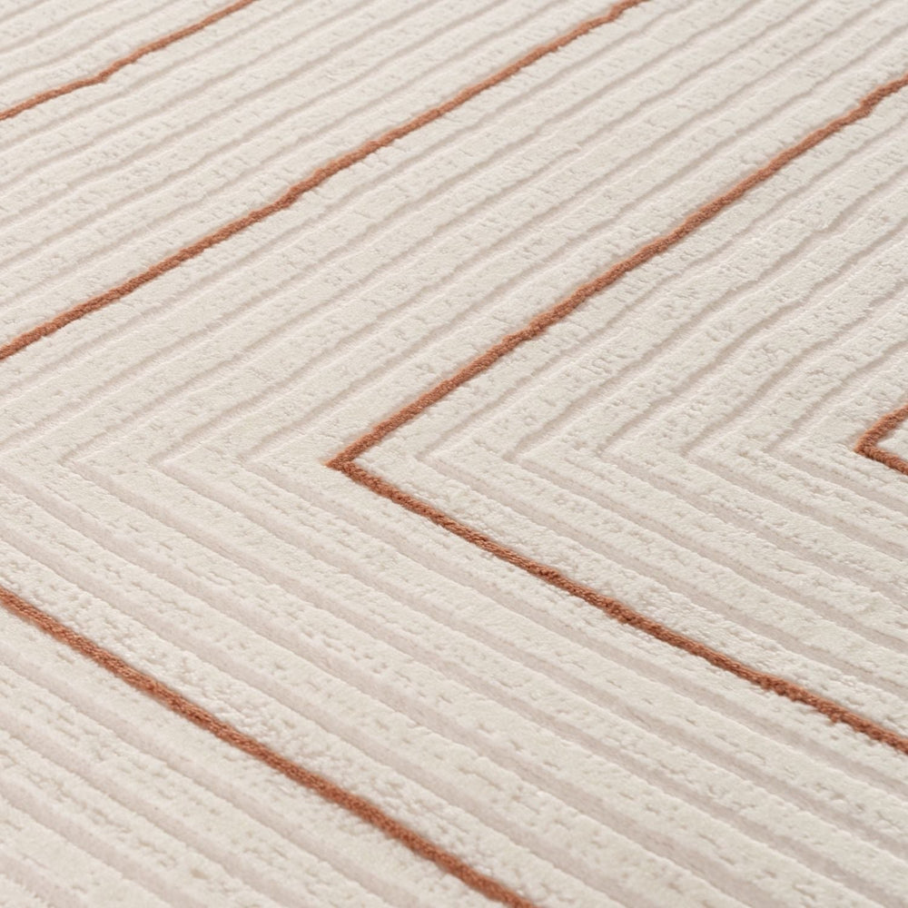 Carmel Cream-Terra Geometric Rug – 6040