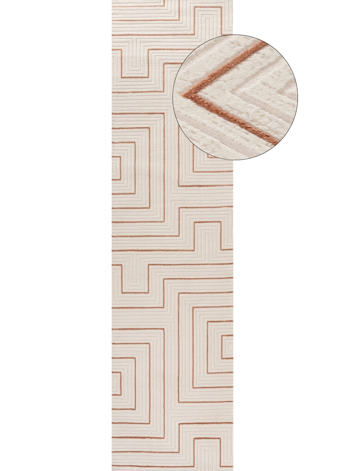 Carmel Cream-Terra Geometric Rug | 6040