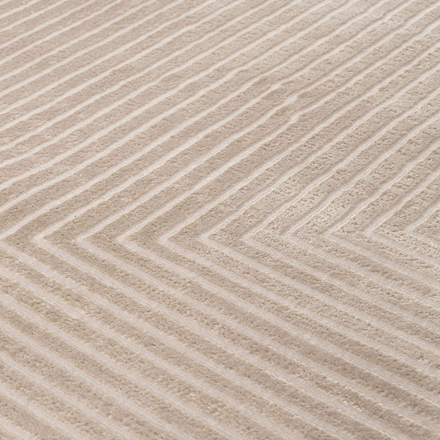 Carmel Beige-Cream Geometric Rug | 6050