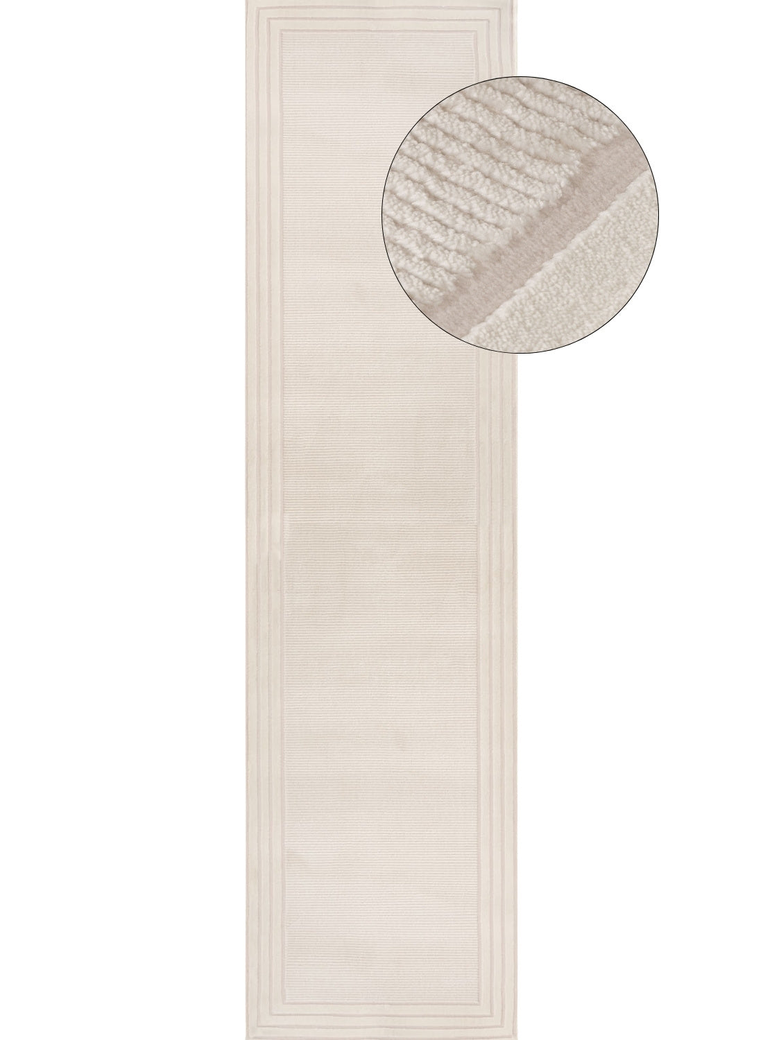 Carmel Cream Bordered Rug | 6060