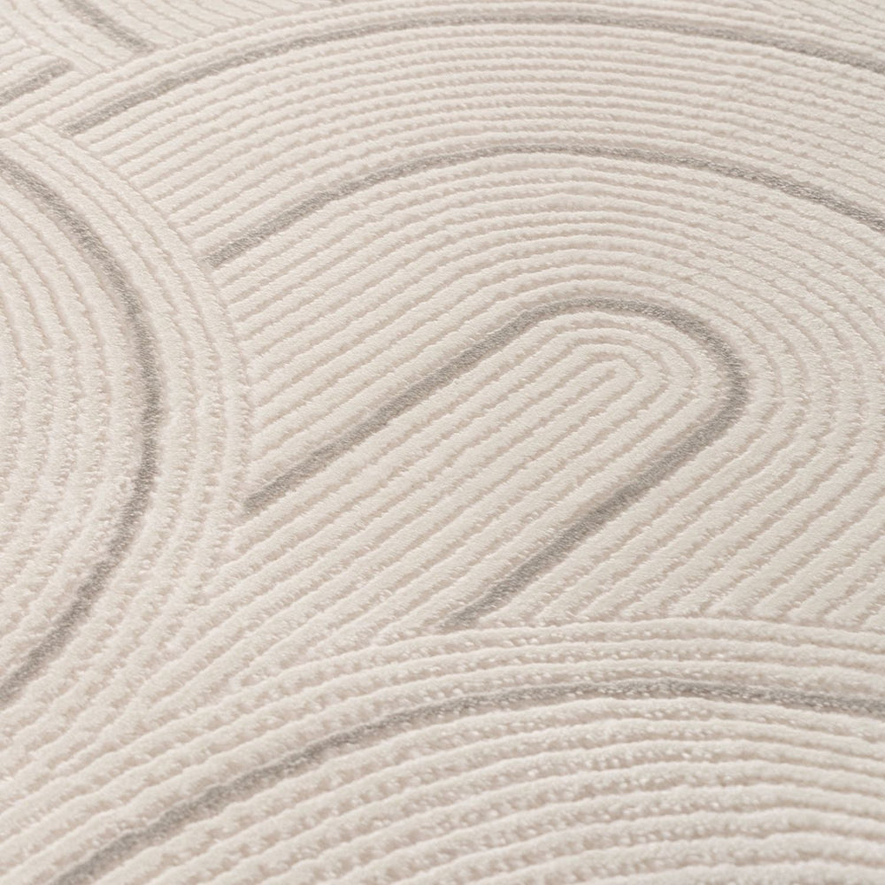 Carmel Cream-Grey Geometric Rug – 6070