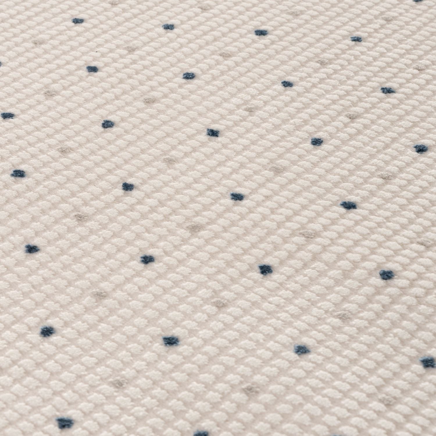 Carmel Cream-Blue Dots Rug | 6080