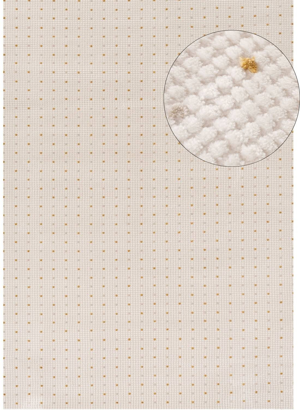 Carmel Cream-Gold Dots Rug – 6080