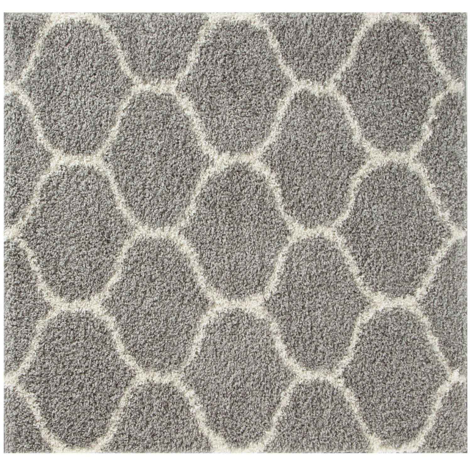 Moroccan Grey Shaggy Rug | 610
