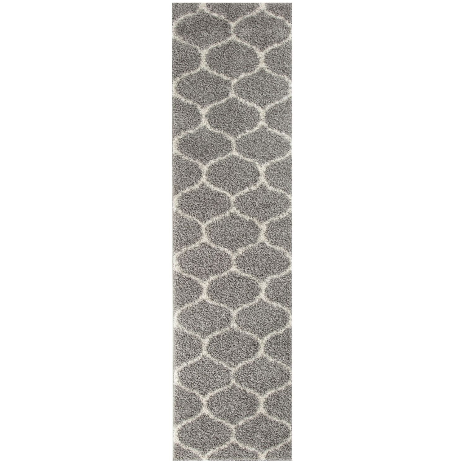 Moroccan Grey Shaggy Rug | 610