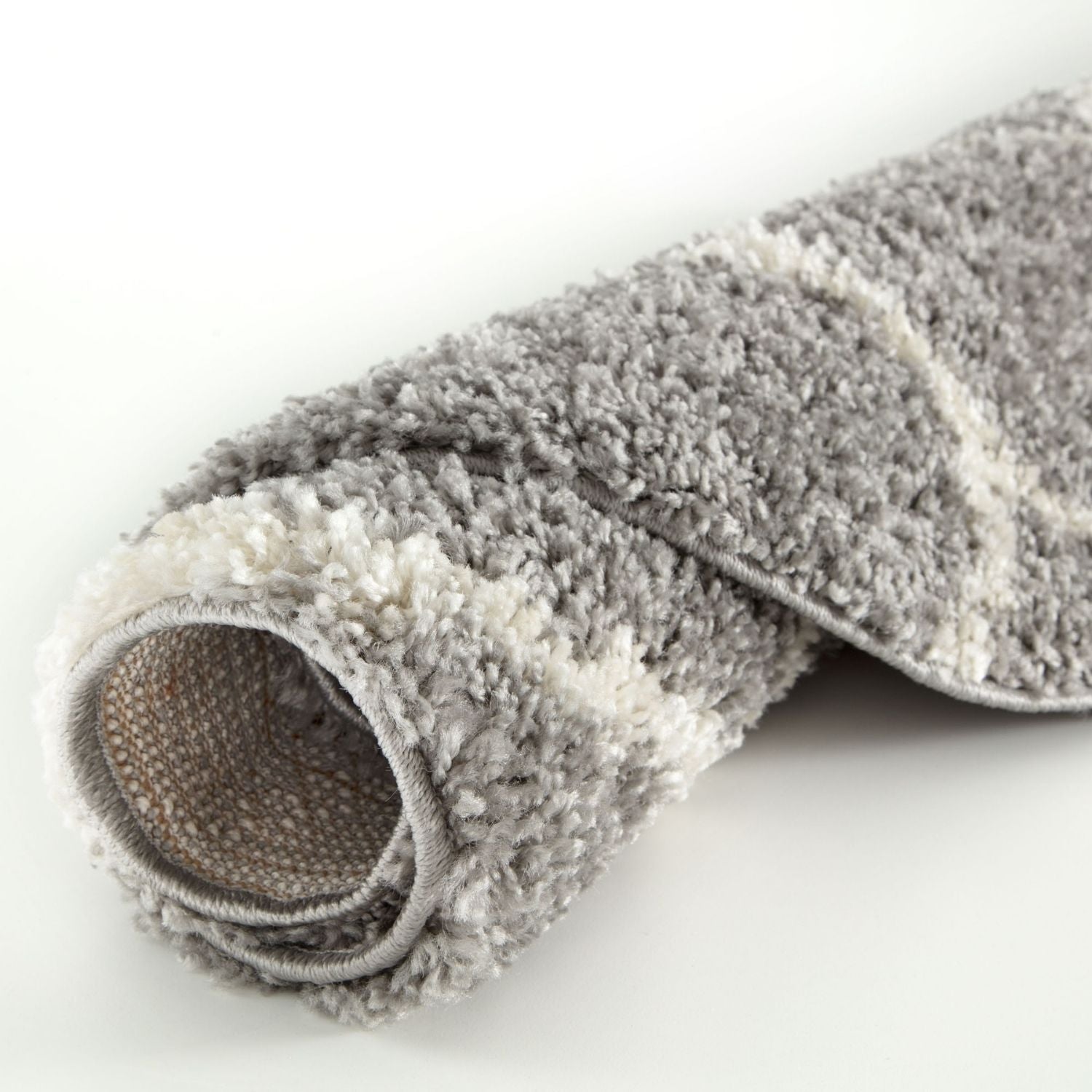 Moroccan Grey Shaggy Rug | 610