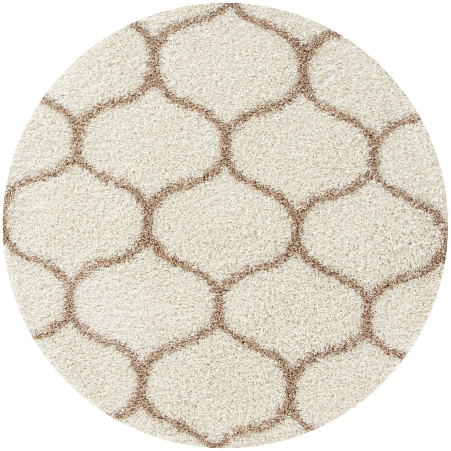 Moroccan Ivory Shaggy Rug | 630