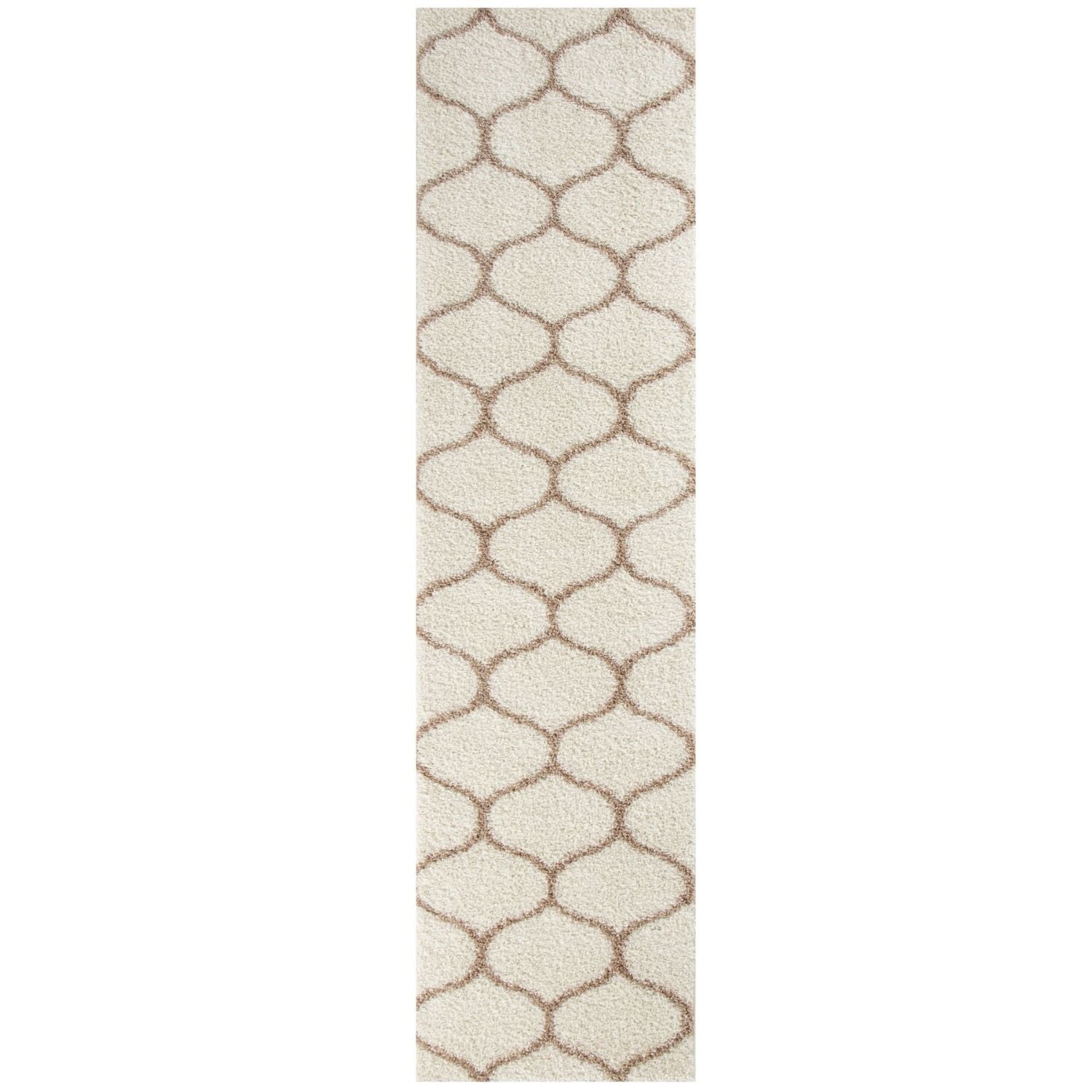 Moroccan Ivory Shaggy Rug | 630