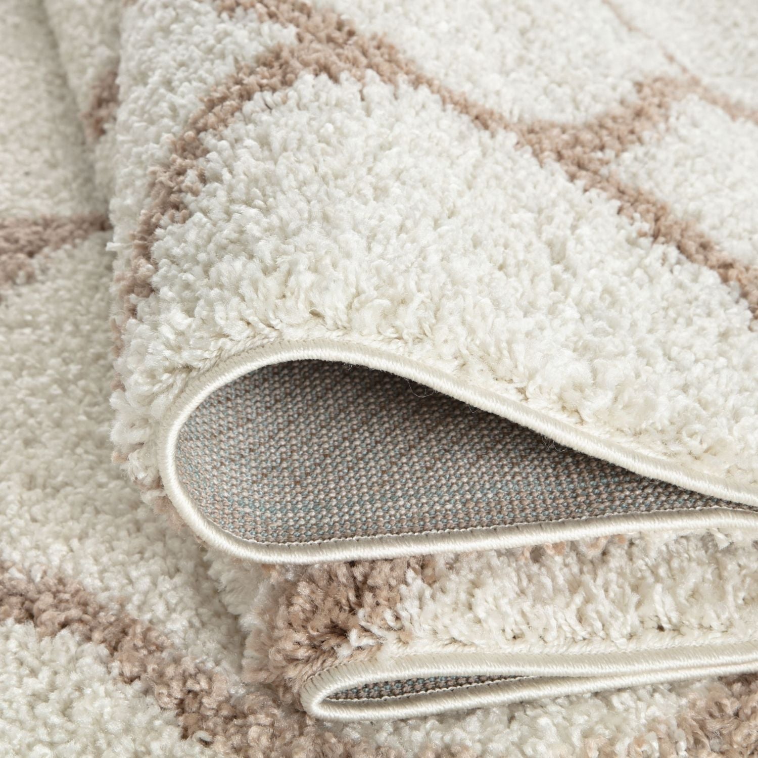 Moroccan Ivory Shaggy Rug | 630