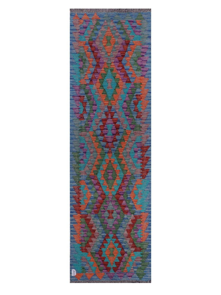 Maimana Afghanistan Kilim Runner - 242 x 72 cm