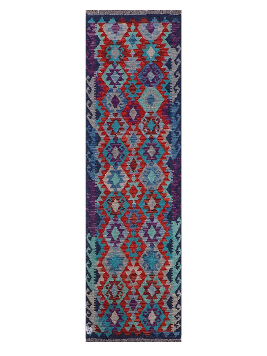 Maimana Afghanistan Kilim Runner - 287 x 83 cm