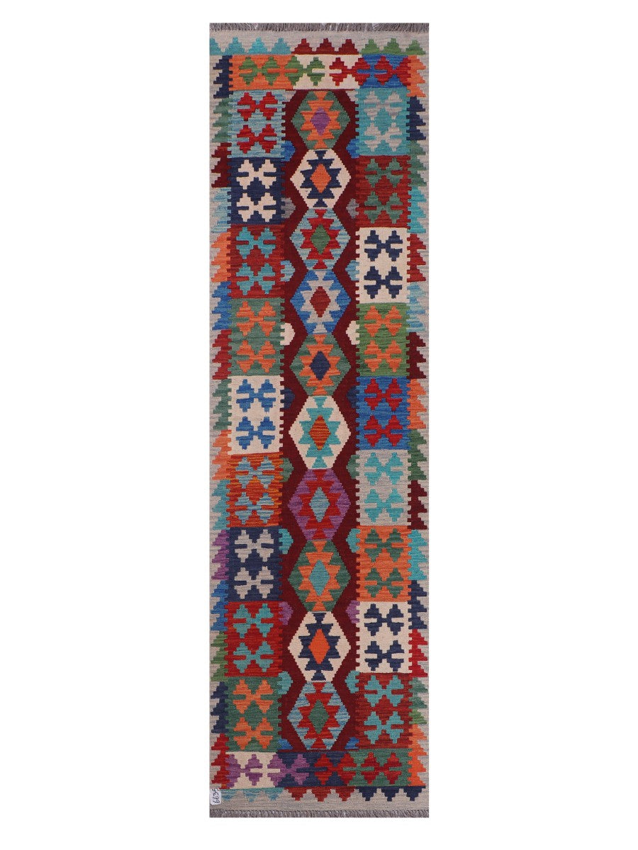 Maimana Afghanistan Kilim Runner - 293 x 81 cm