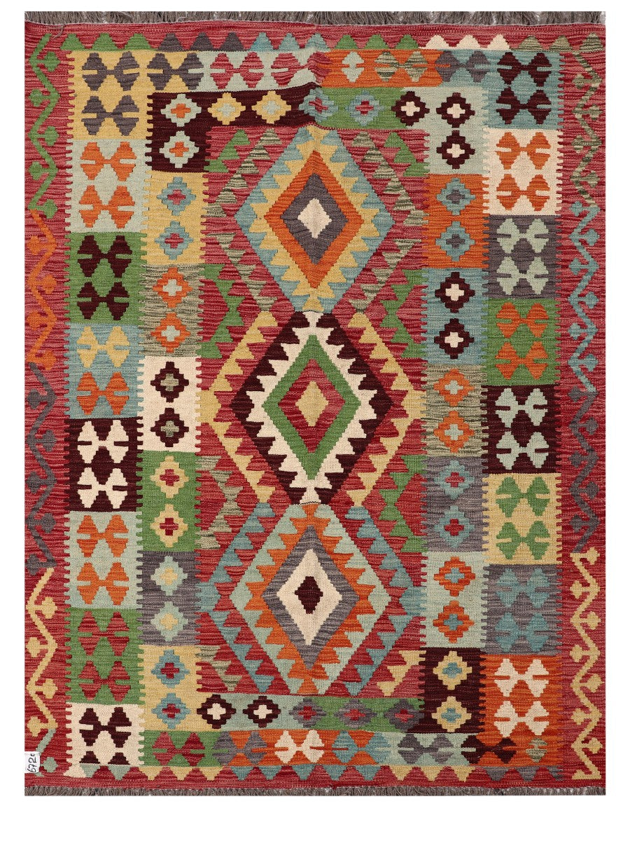 Maimana Afghanistan Kilim Rug - 207 x154 cm