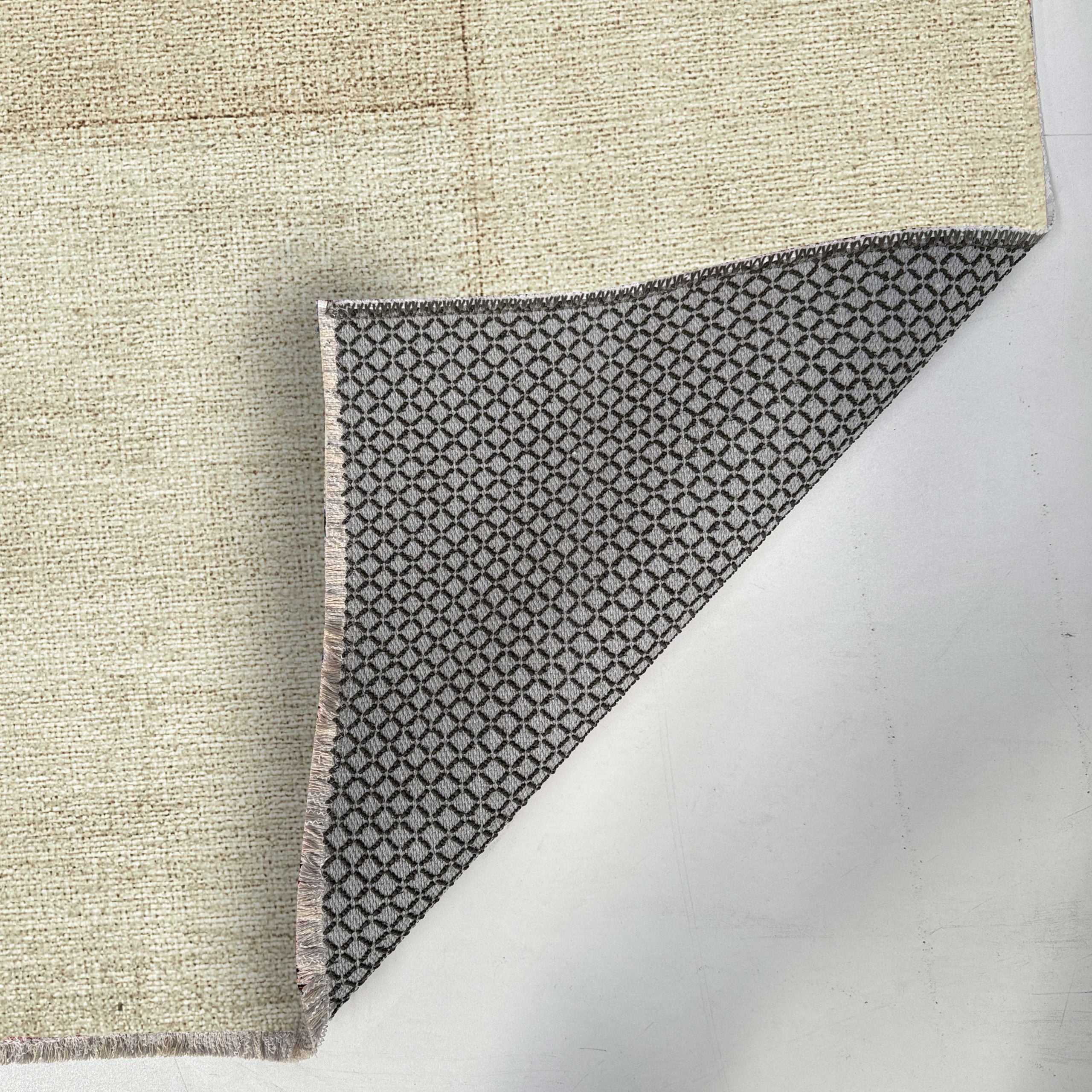 Netline Home Cream White Ethnic Classic Vintage Machine Washable Chenille Rug Design NH7139 - Gallery Image 4 - Netline Home