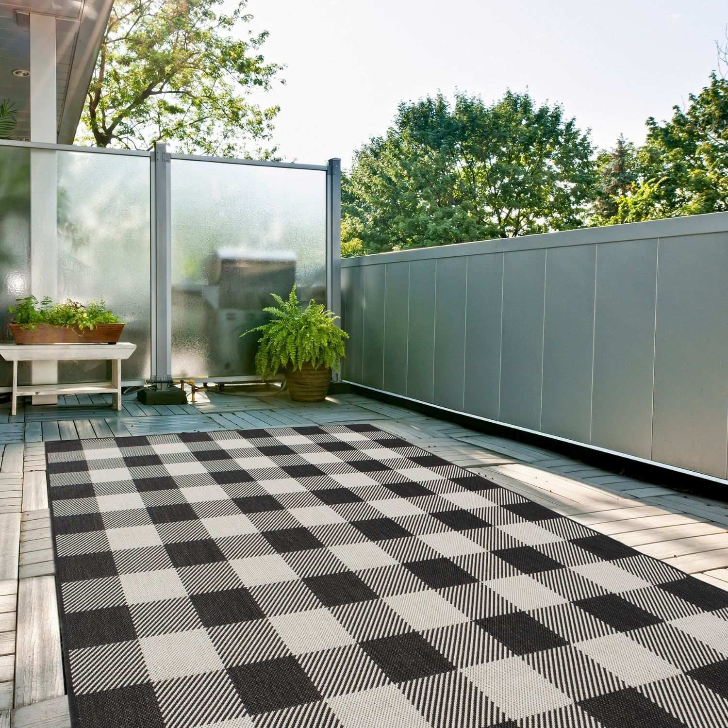 Ecology Outdoor Rug Black | 700BL