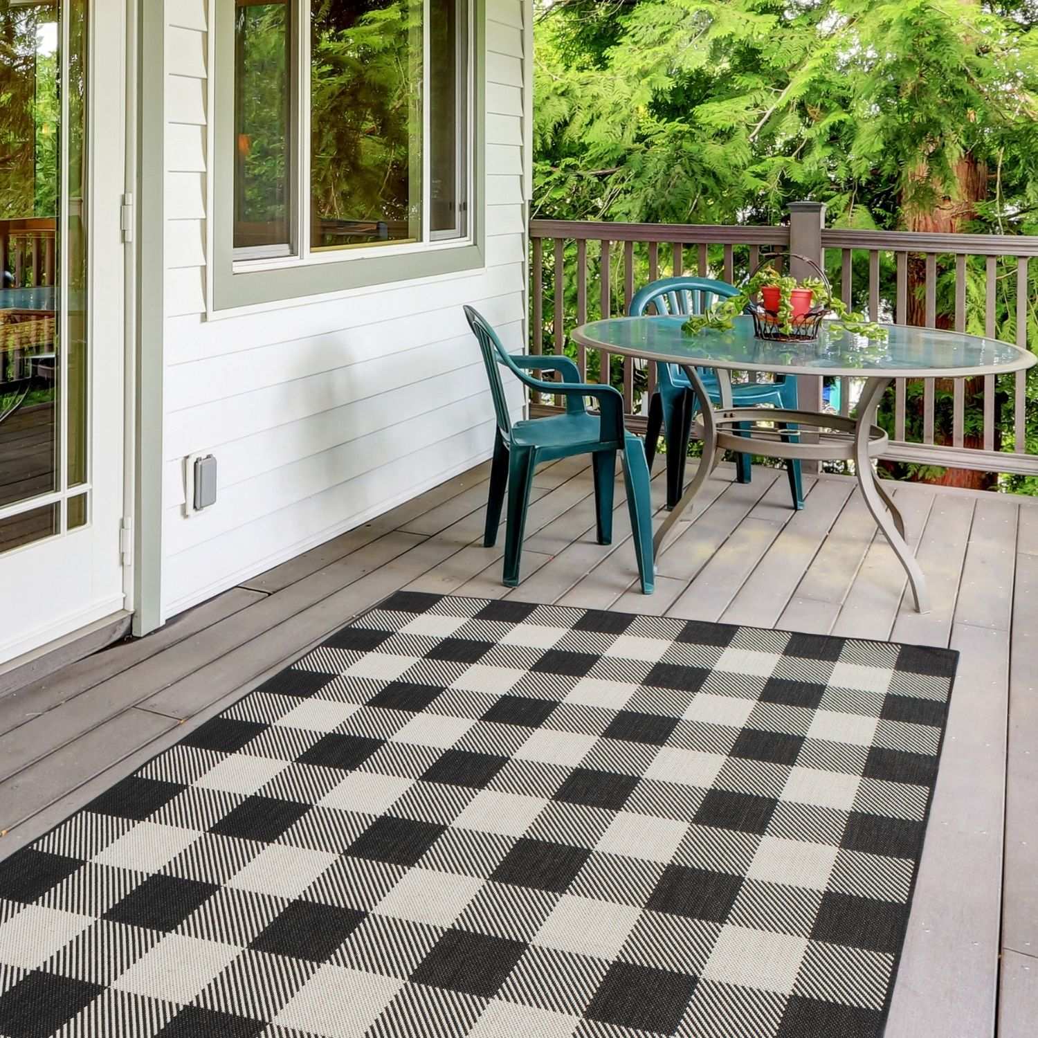 Ecology Outdoor Rug Black | 700BL