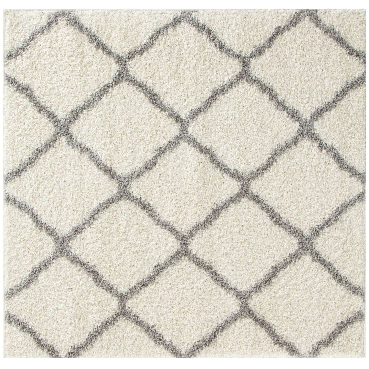 Moroccan Ivory Shaggy Rug | 700