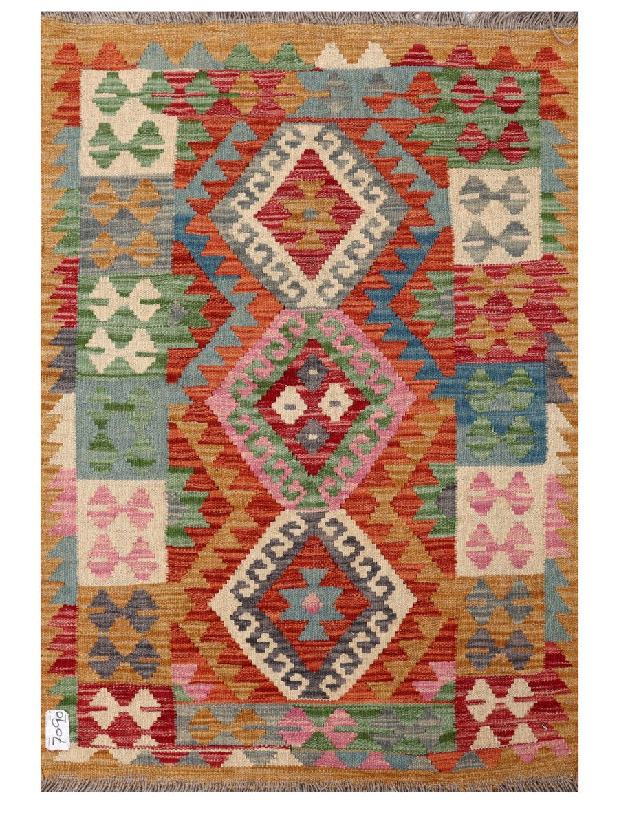 Maimana Afghanistan Kilim Rug - 116 x 80 cm