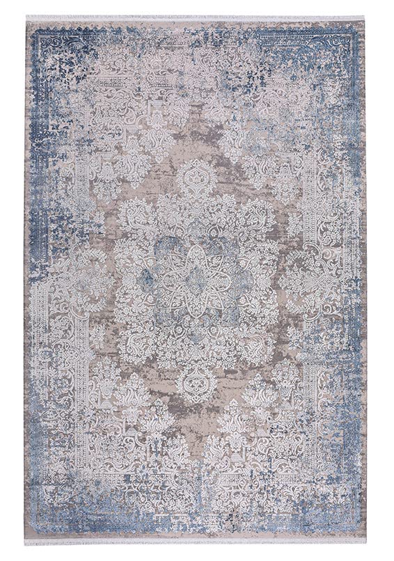 NETLINE HOME Area Rugs For Living Room, Bedroom, Dining Room and Kitchen | Oriental Design Carpet | Acrylic Rug | Luxury Rug | Soft Medium Pile | Stain Resistant (Cream Colorful, 120X180 CM)