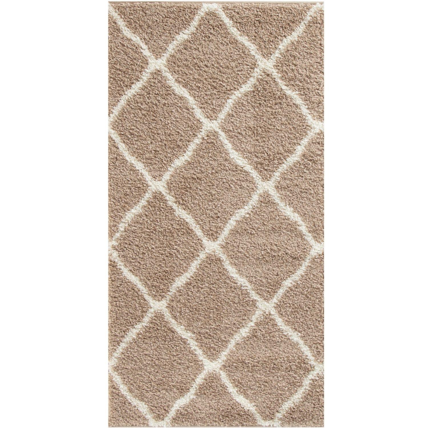 Moroccan Beige Shaggy Rug | 720