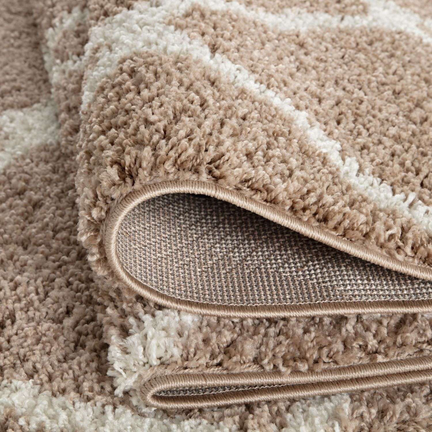 Moroccan Beige Shaggy Rug | 720