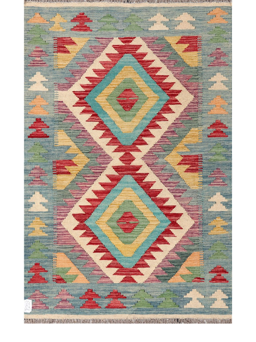 Maimana Afghanistan Kilim Rug - 156 x102 cm