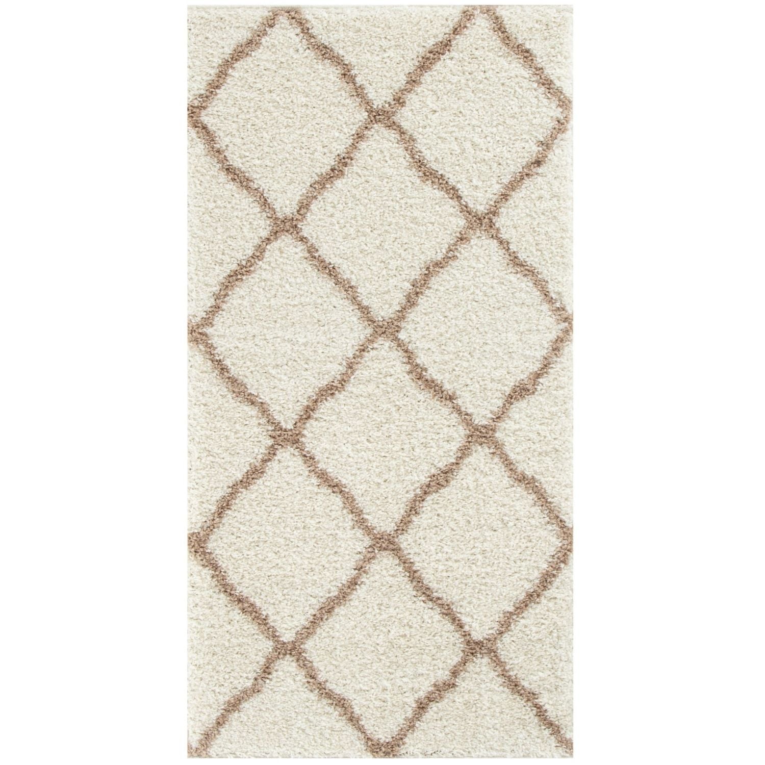 Moroccan Ivory Shaggy Rug | 730
