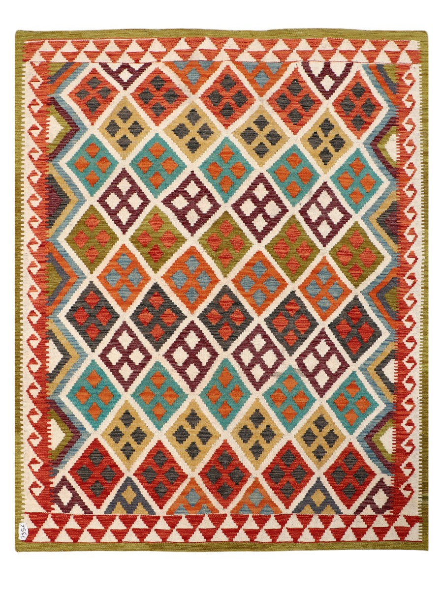 Maimana Afghanistan Kilim Rug - 195 x154 cm