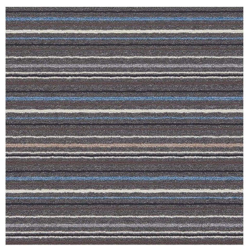 Stockholm Lead/Light Blue Washable Mat