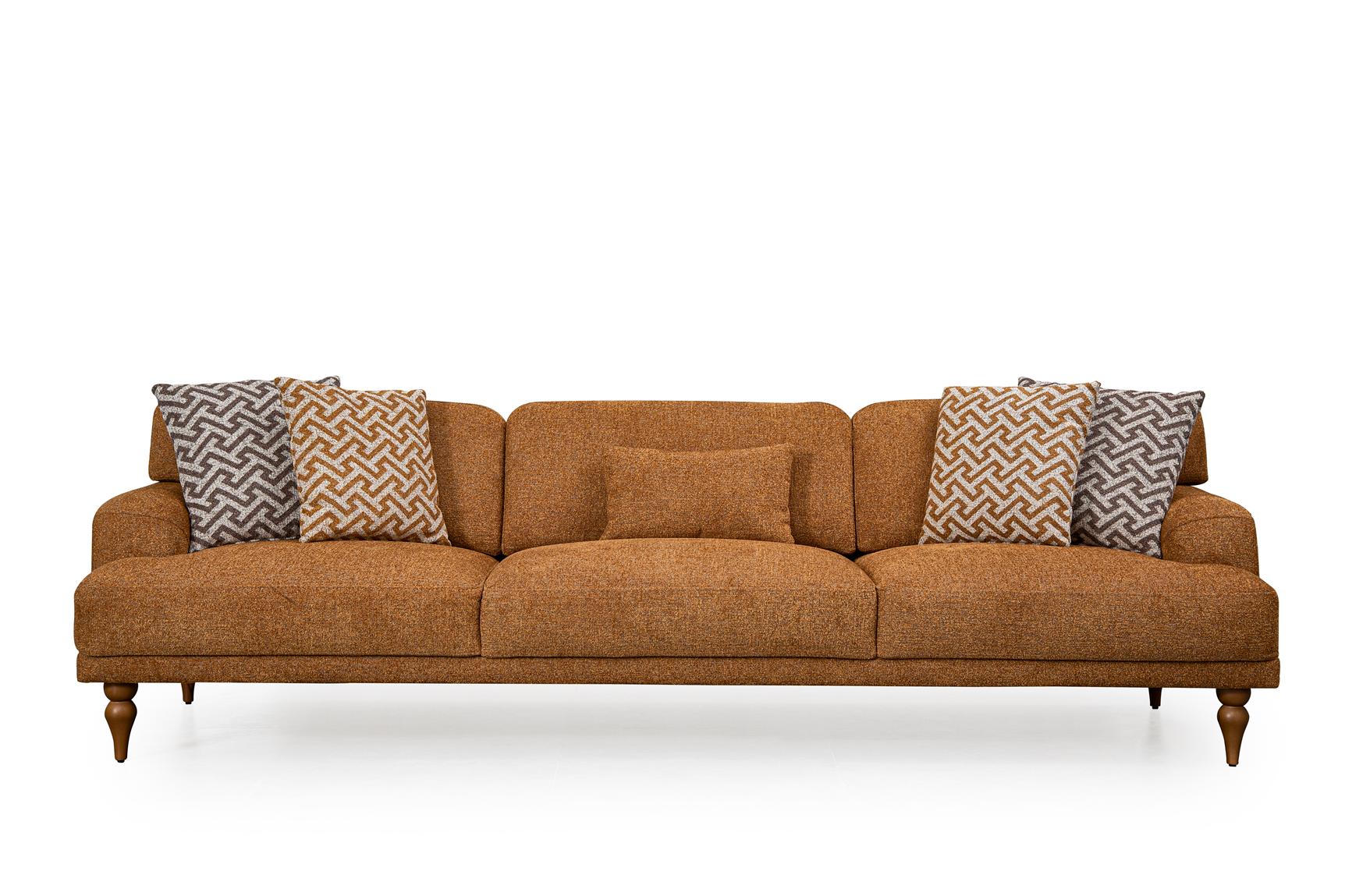 Netline Home Interior Toscano 4 Seater corner sofa with spacious lounge design, featuring plush cushions and modern fabric upholstery.
