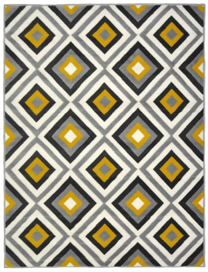 Maestro Geometric Yellow Rug – 3658 GB12