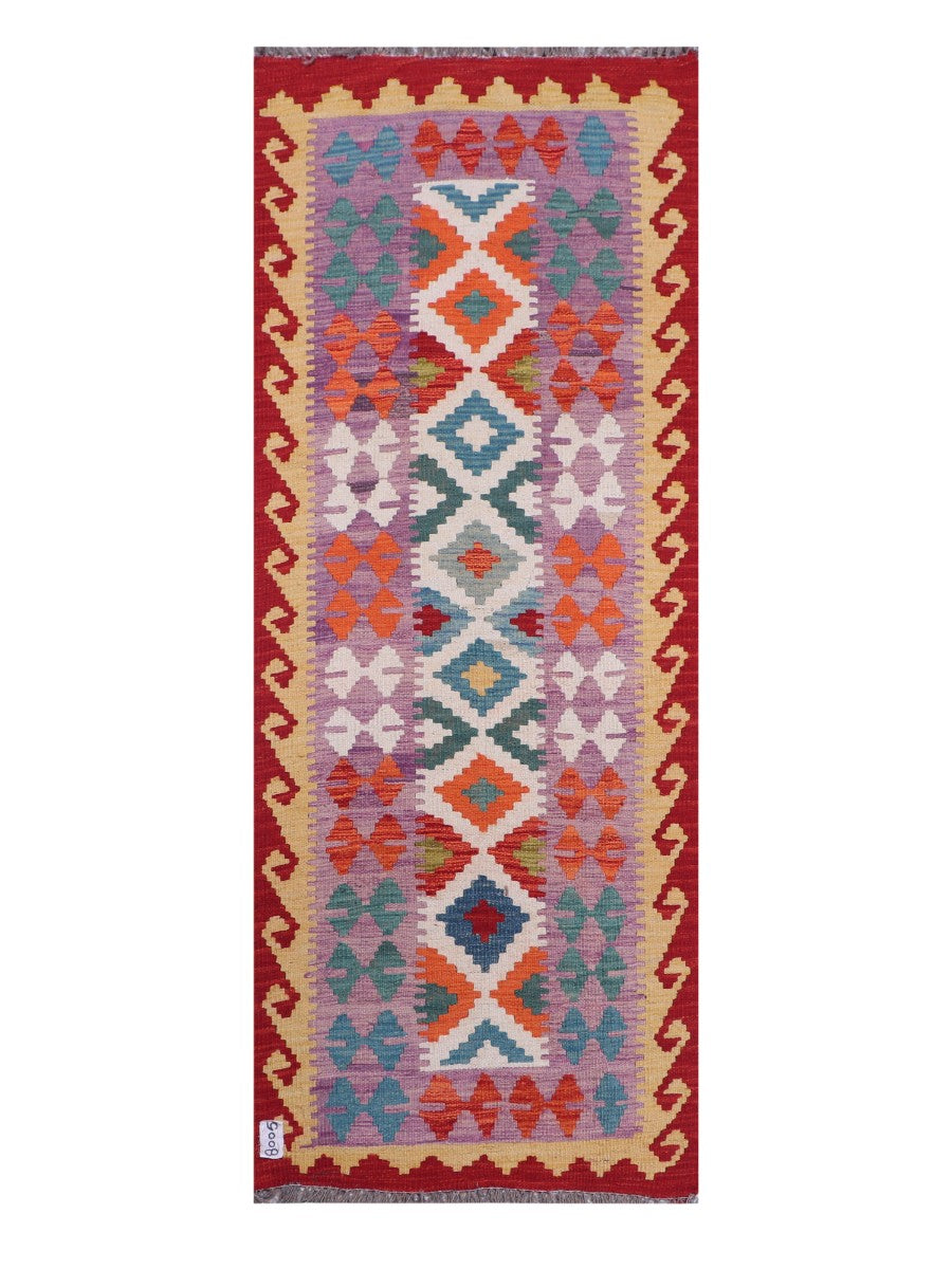 Maimana Afghanistan Kilim Rug - 195 x75 cm