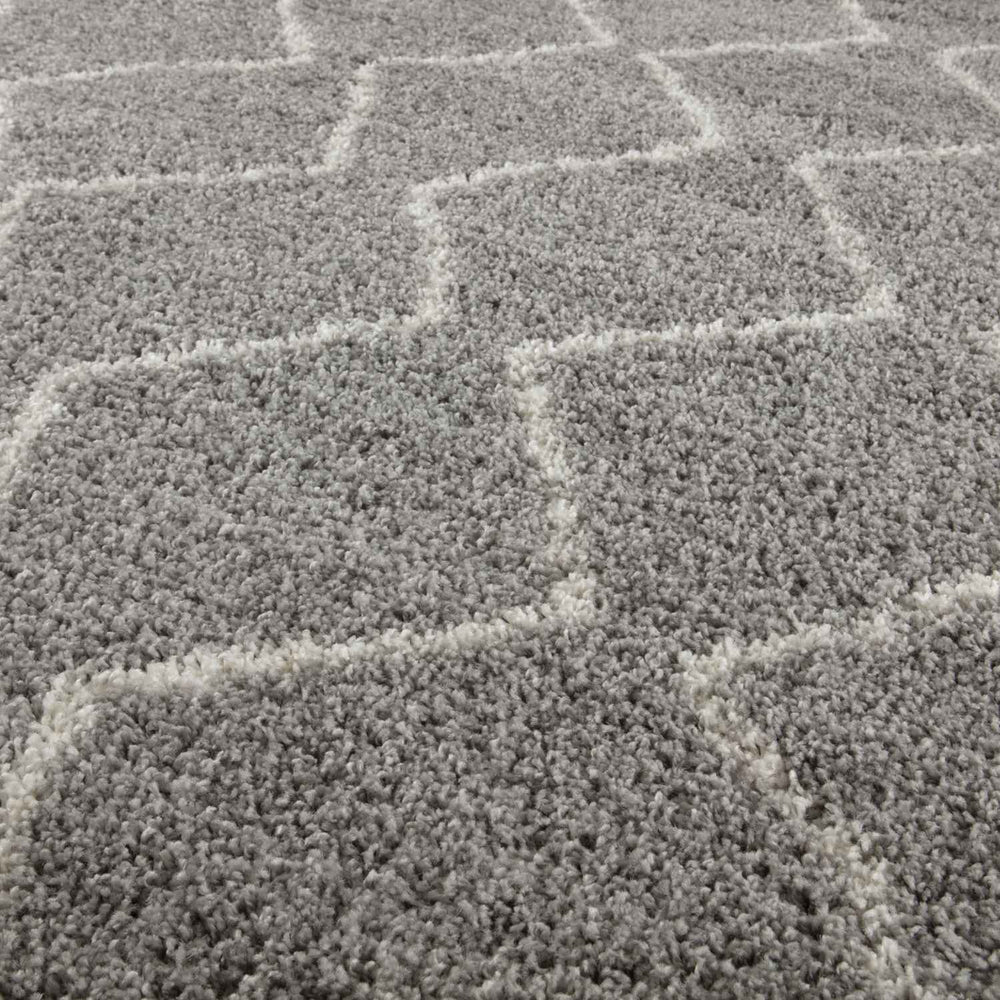 Moroccan Grey Shaggy Rug – 810