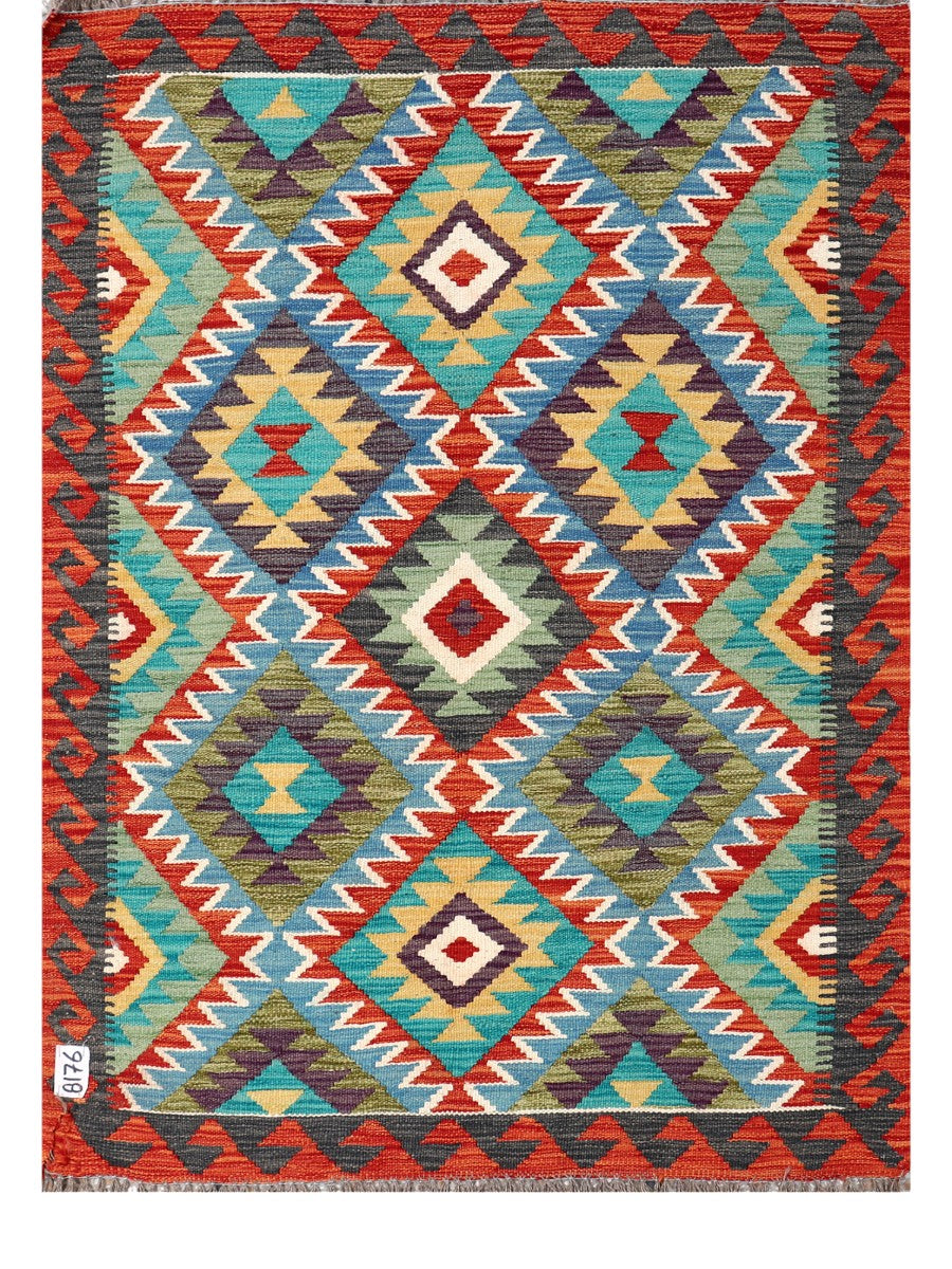Maimana Afghanistan Kilim Rug - 144 x101 cm