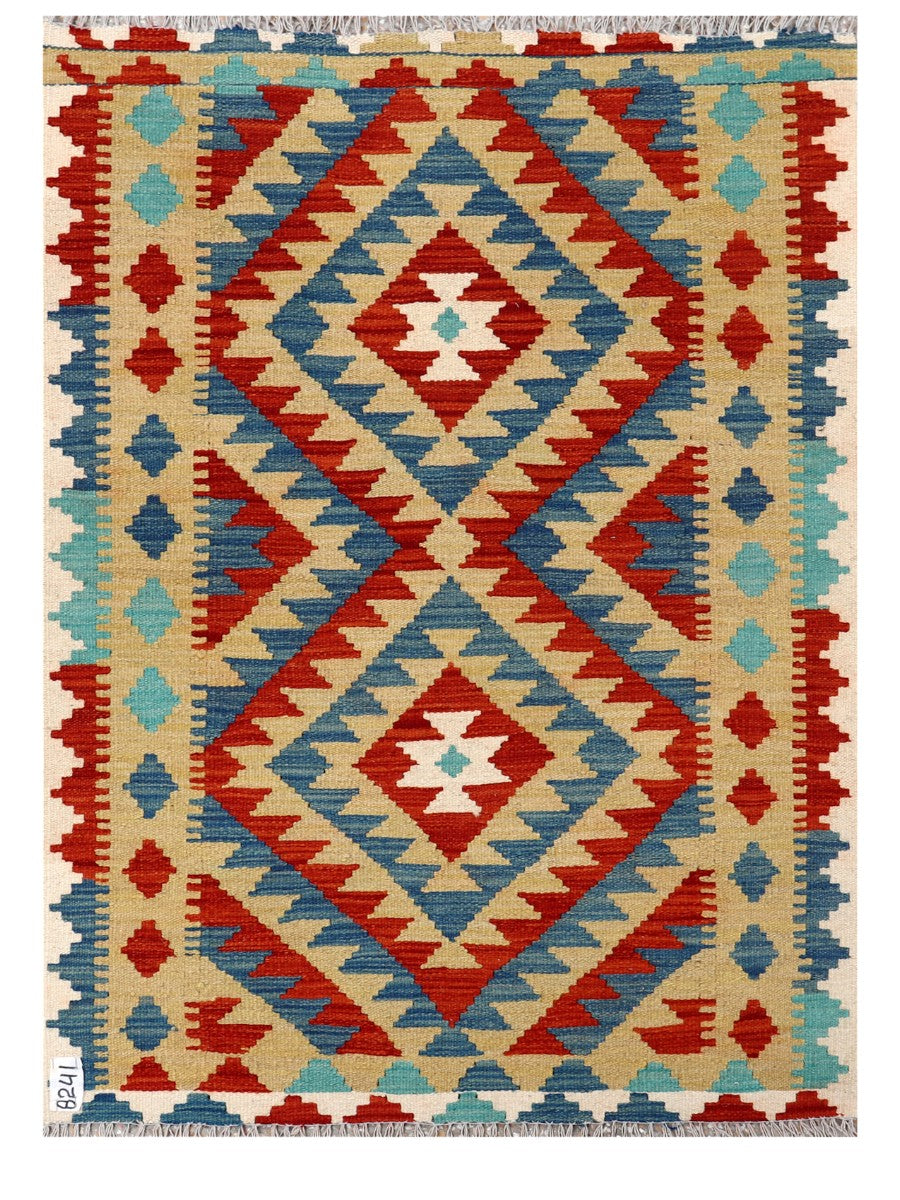 Maimana Afghanistan Kilim Rug - 128 x93 cm