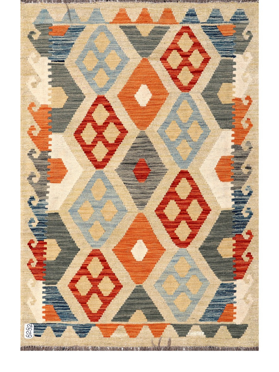 Maimana Afghanistan Kilim Rug - 145 x98 cm
