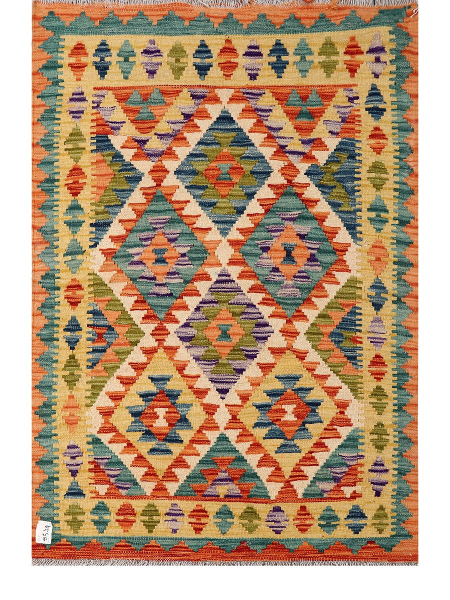 Maimana Afghanistan Kilim Rug - 147 x100 cm