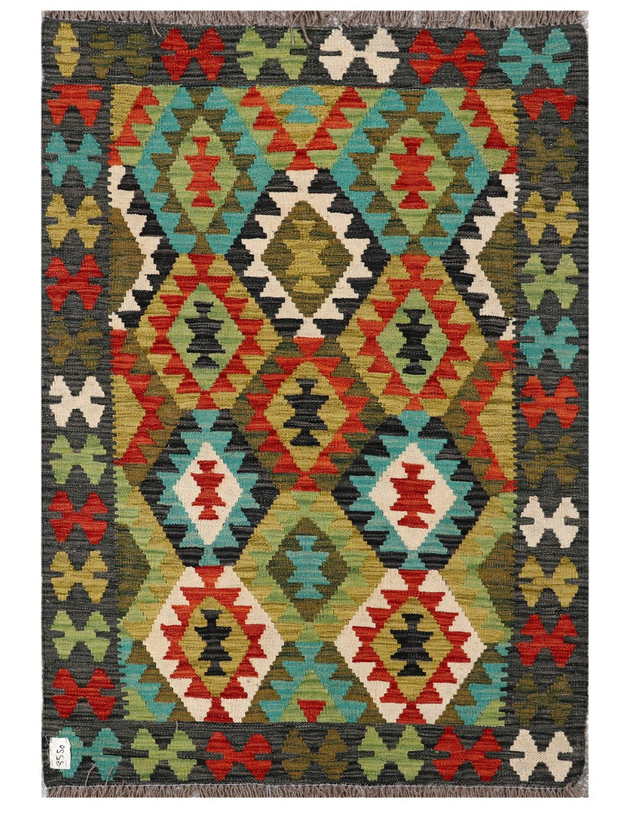 Maimana Afghanistan Kilim Rug - 148 x103 cm