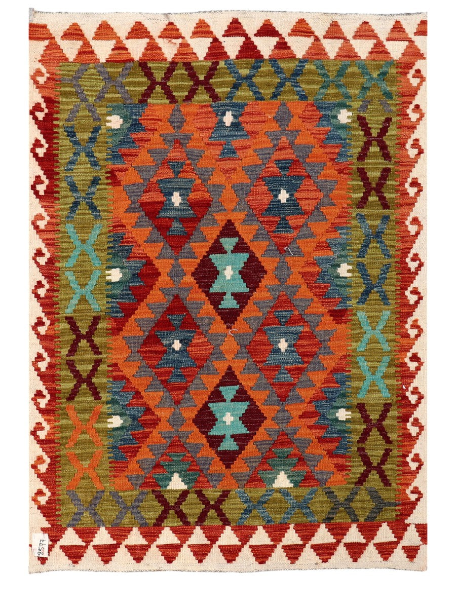 Maimana Afghanistan Kilim Rug - 147 x102 cm