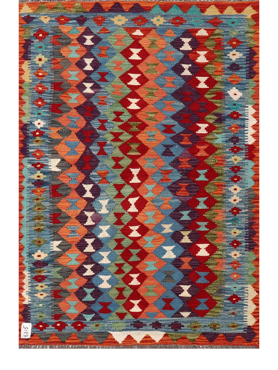 Maimana Afghanistan Kilim Rug - 143 x98 cm