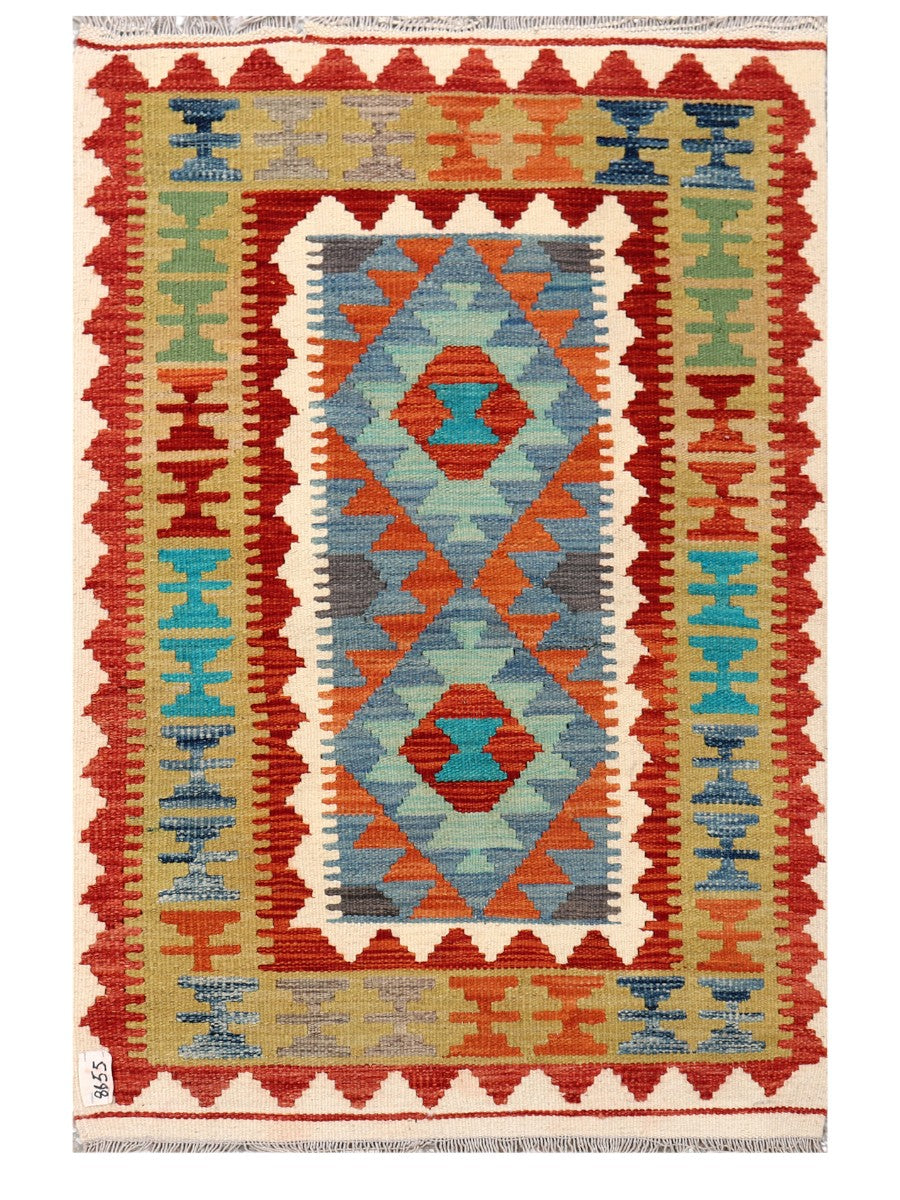 Maimana Afghanistan Kilim Rug - 122 x 81 cm