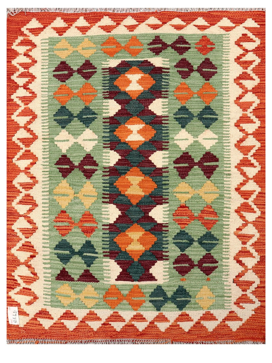 Maimana Afghanistan Kilim Rug - 109 x 84 cm