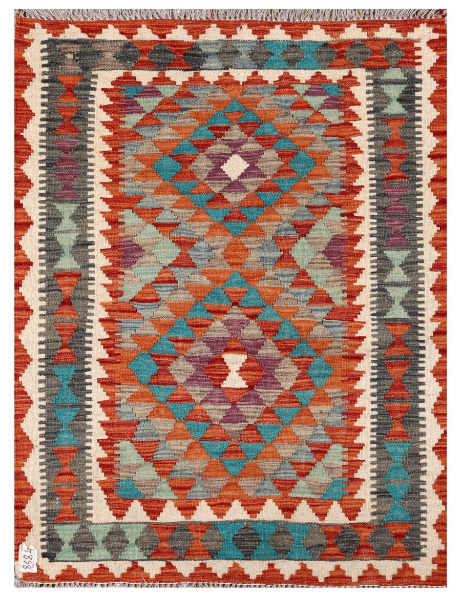 Maimana Afghanistan Kilim Rug - 119 x 89 cm